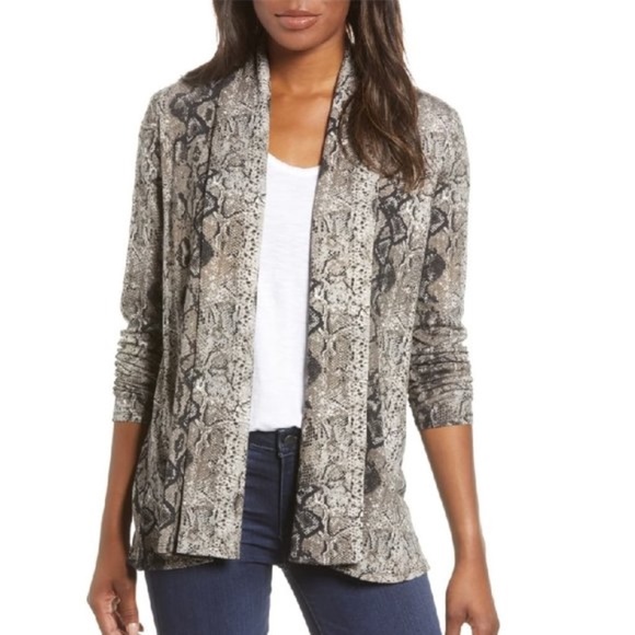 Gibson Open Front Fleece Cardigan - Picture 1 of 6